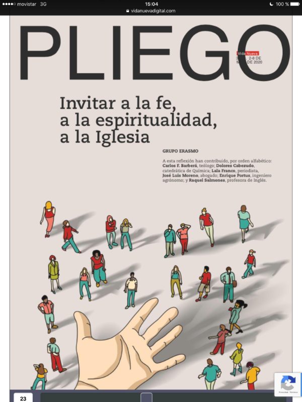 Portada de «Invitar a la fe, a la espiritualidad, a la Iglesia»
